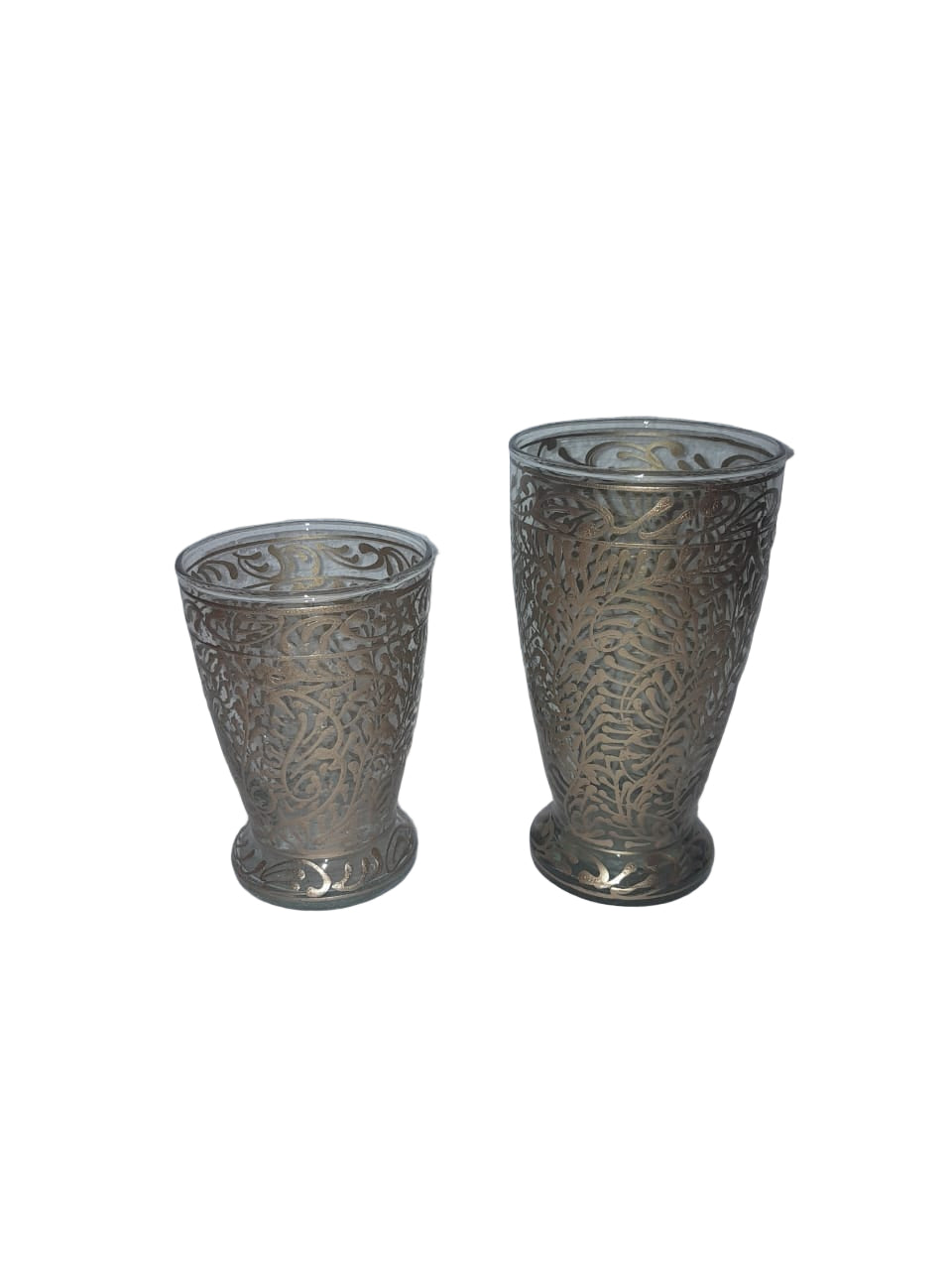 Hand Blown Hand Painted Conique Glass (6pcs)