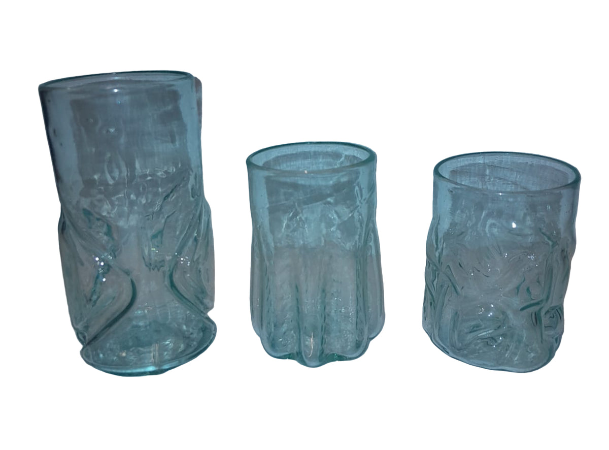 Hand Blown Glass Plain (6pcs)