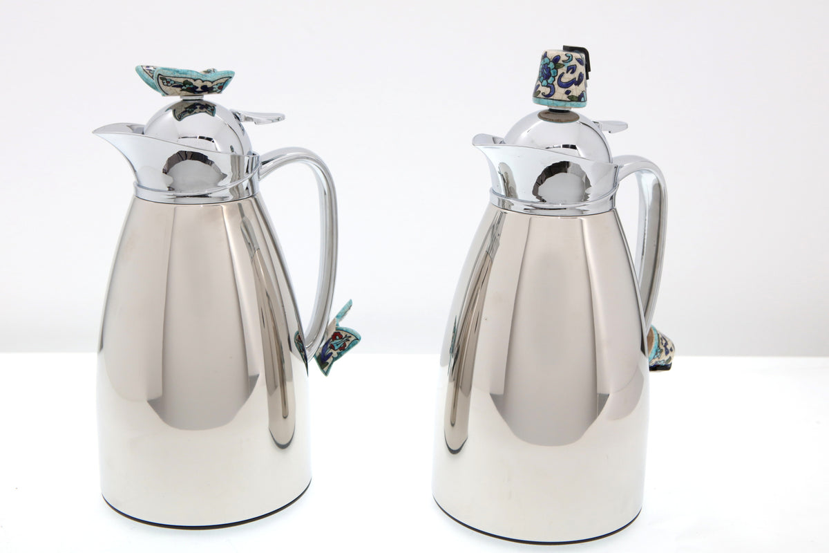 Set 2 Thermos Stainless Steel with Qishani (1 Liter)