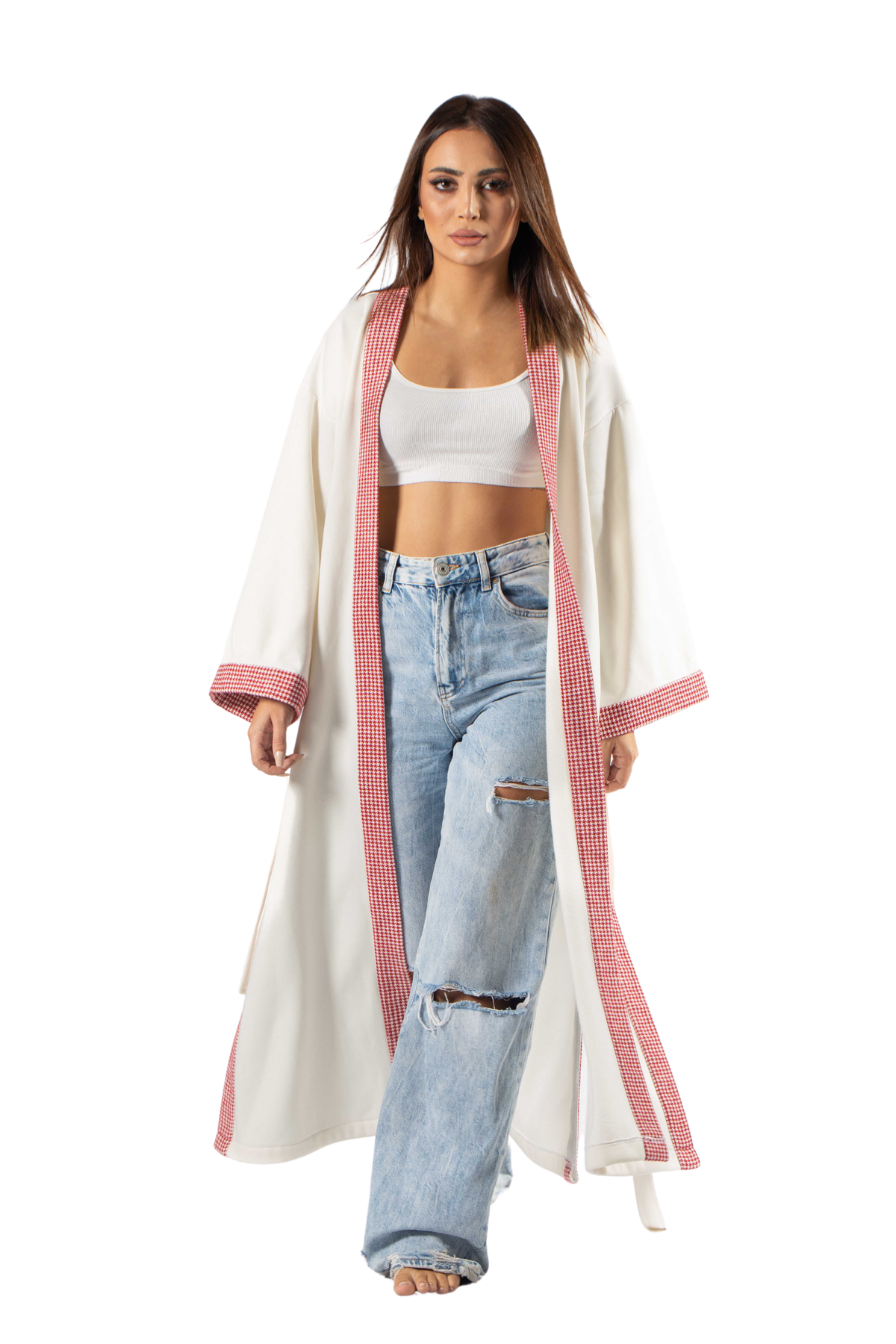 kimono fleece long