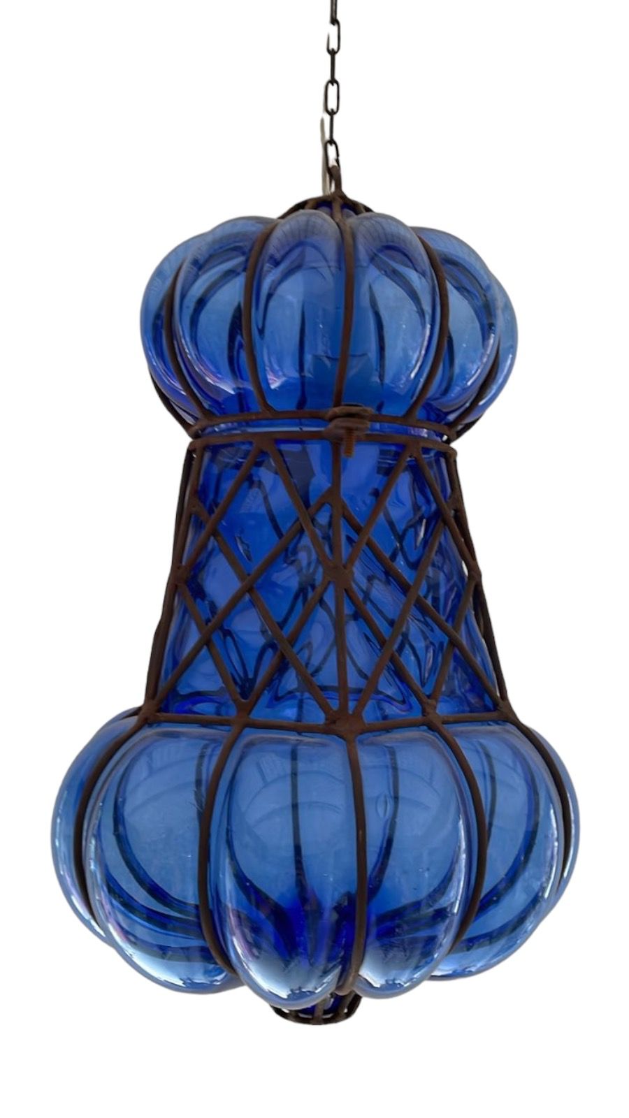 Lamp Hand Blown Glass With Metal (25*30cm)