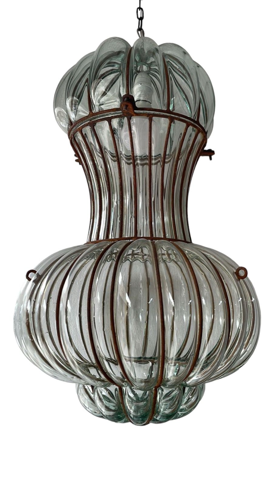 Lamp Hand Blown Glass With Metal (51*35cm)