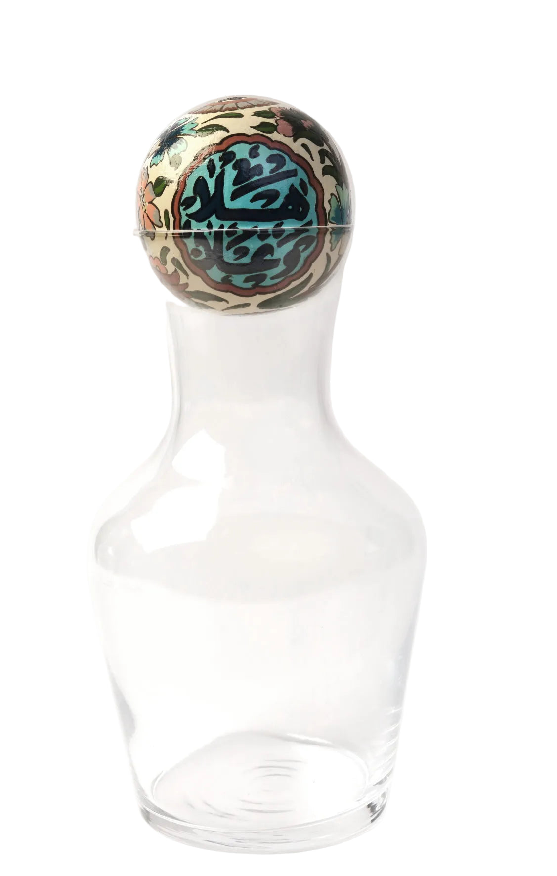 Carafe Handmade Glass with Hand Painted Ball (1 Liters)