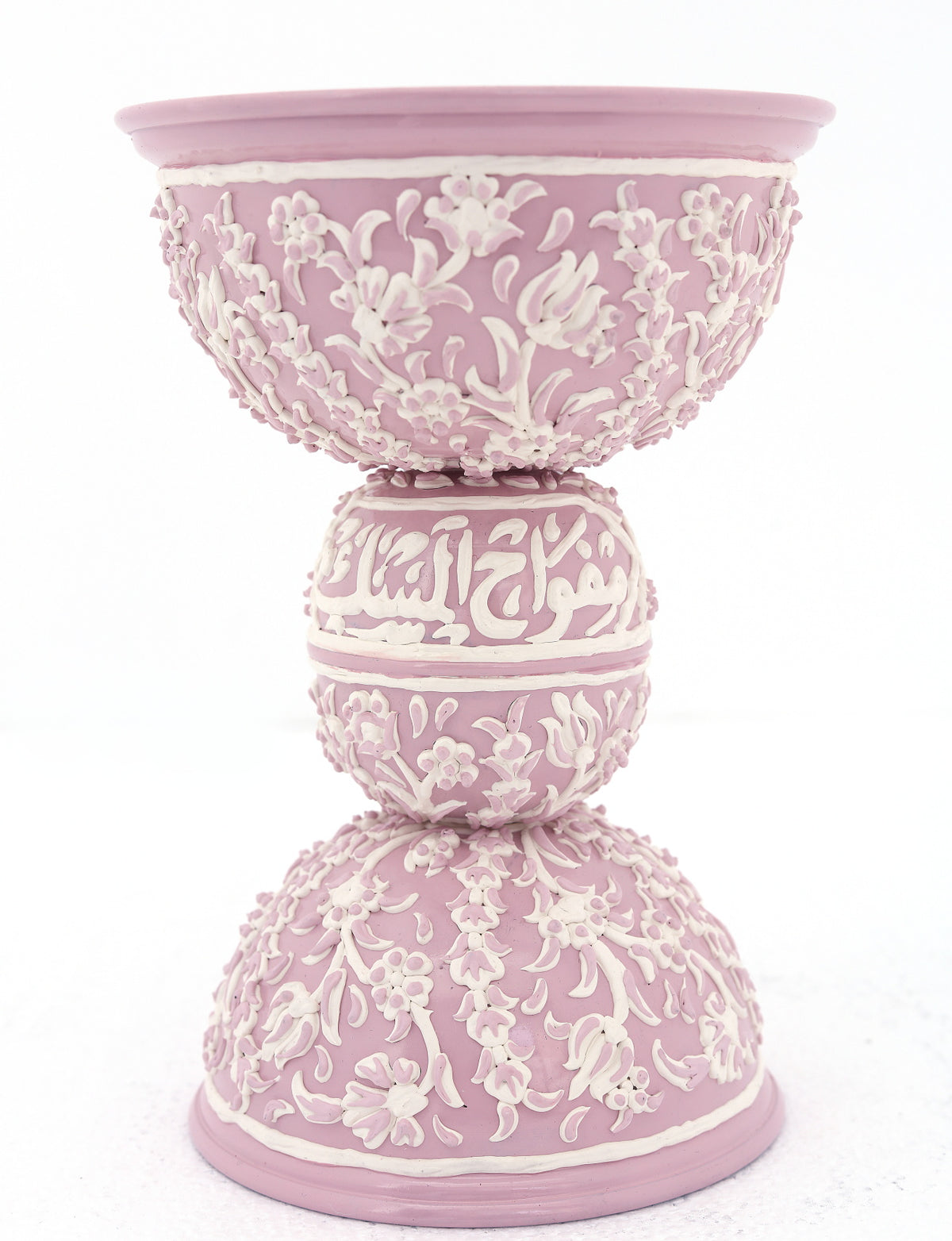 Mabkhara Hand Hammered Aluminum with White Handmade Enamels