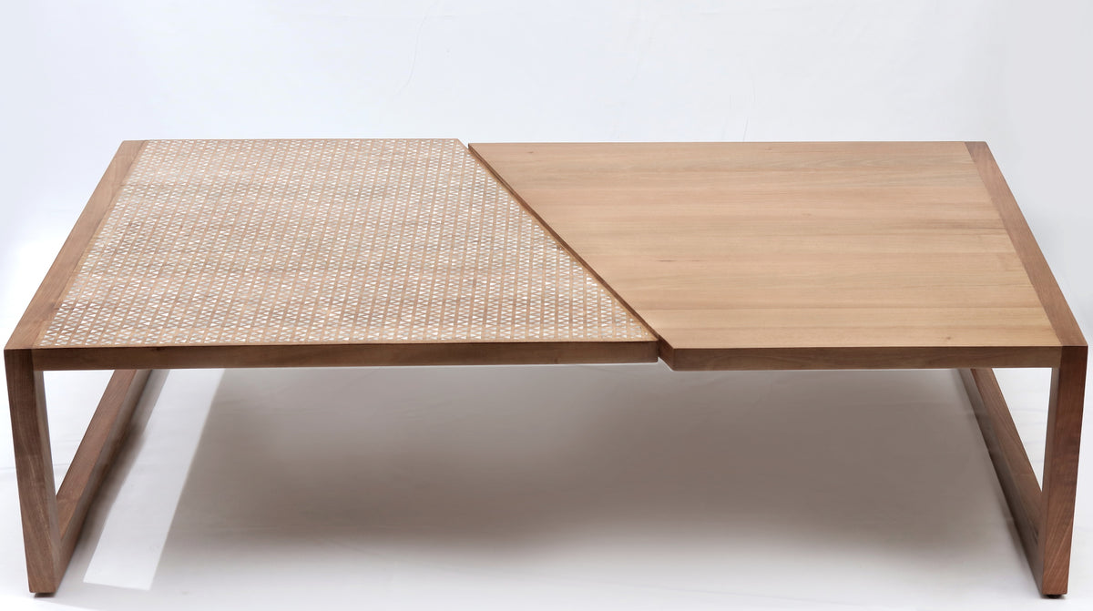 Shift Up Table Solid Walnut Wood With Inlay Seashell Mother Of Pearl