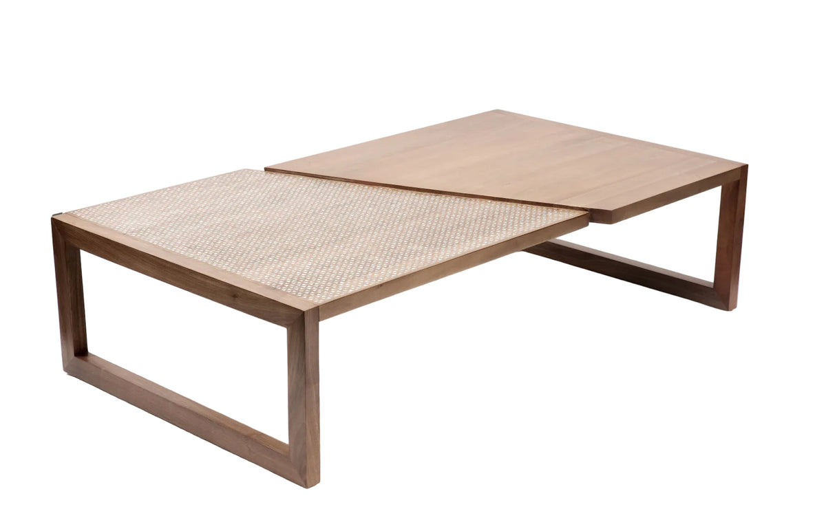 Shift Up Table Solid Walnut Wood With Inlay Seashell Mother Of Pearl