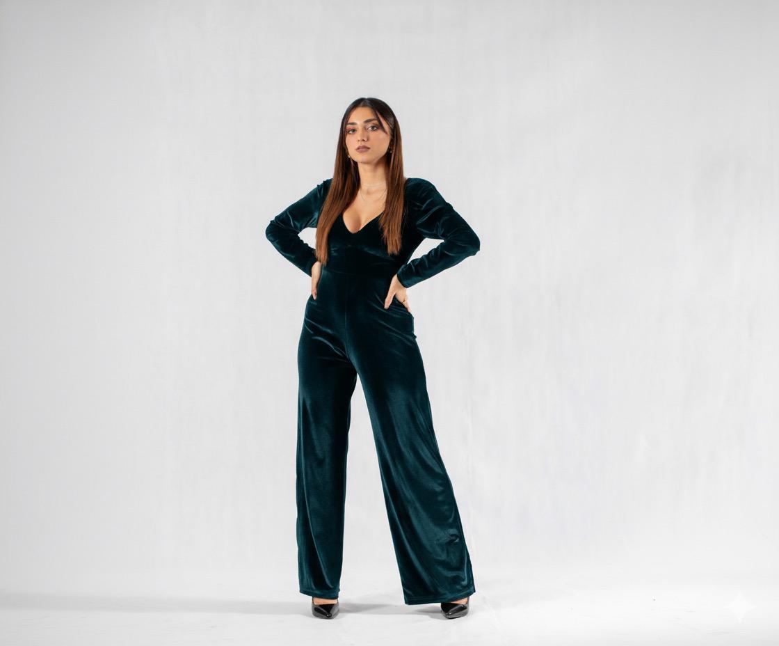 Velvet Overall Pants