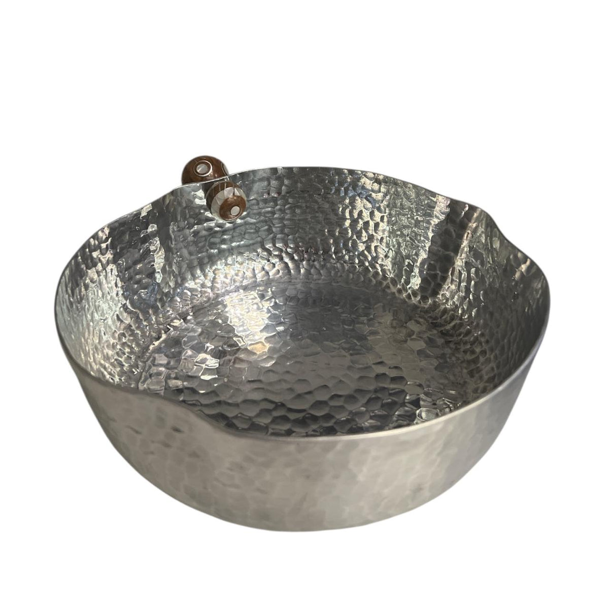 Serving Dish Aluminium With 2 Balls Sadaf Small (25-30cm)
