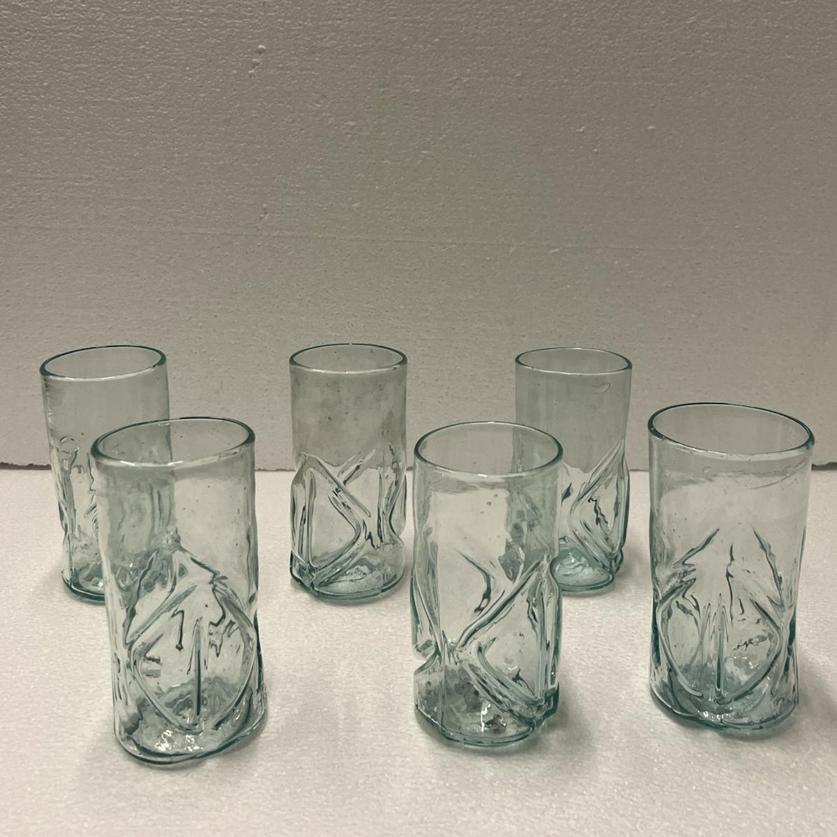 Hand Blown Glass Plain (6pcs)
