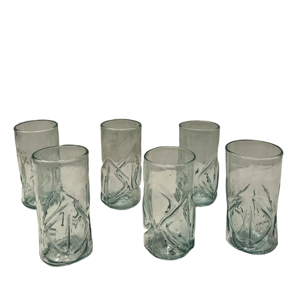 Hand Blown Glass Plain (6pcs)