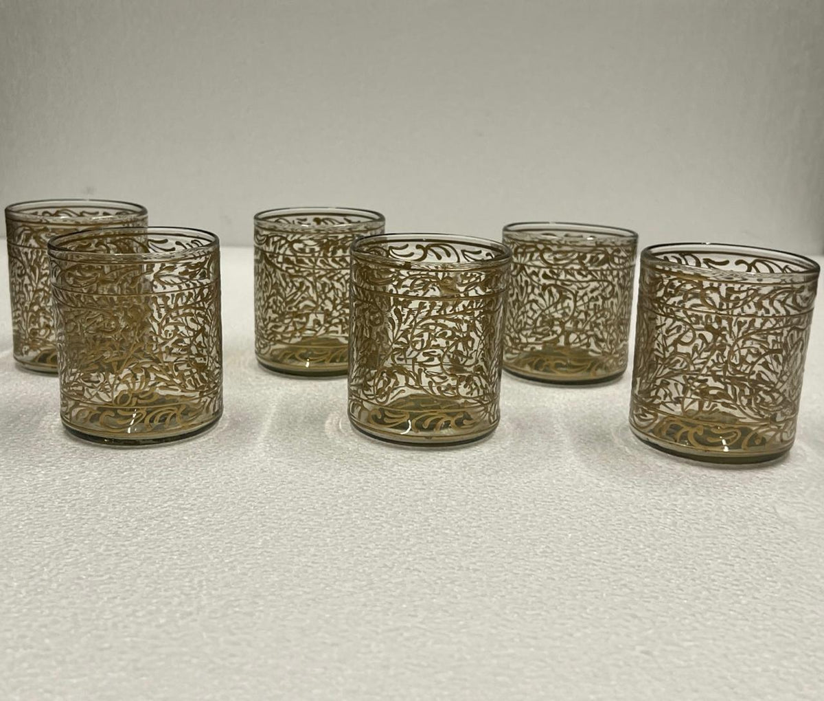 Hand Blown Hand Painted Straight Glass (6pcs)-(D8H9cm)