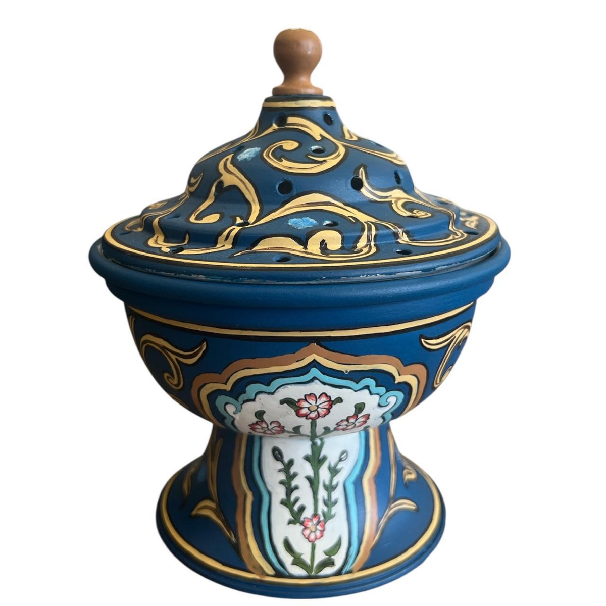 Mabkhara Hand Painted Arabesque with Cover