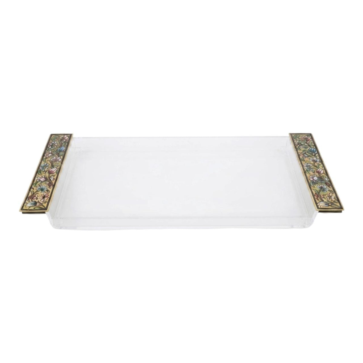 Tray Plexi Big Handles Brass Mina (58*26cm)