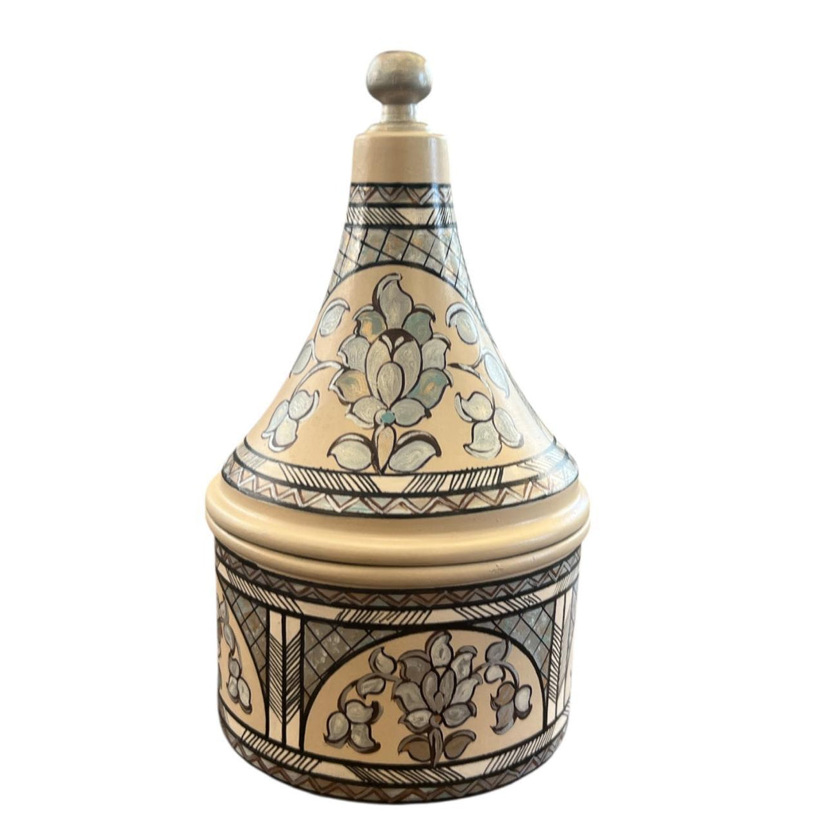 Tamrie Hand Painted Trompe L'oeil Sadaf ( D9.5H16cm)