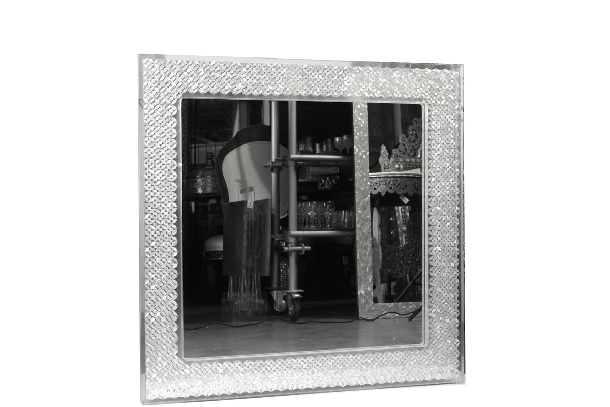 Mirror Square Plexi With Resin Full Inlay Seashell Mother Of Pearl