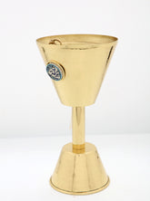 Mabkhara Hand Hammered Brass with Qishani (D15H28cm)