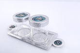 Tray Hand Hammered Aluminum with Plexi Boxes and Qishani
