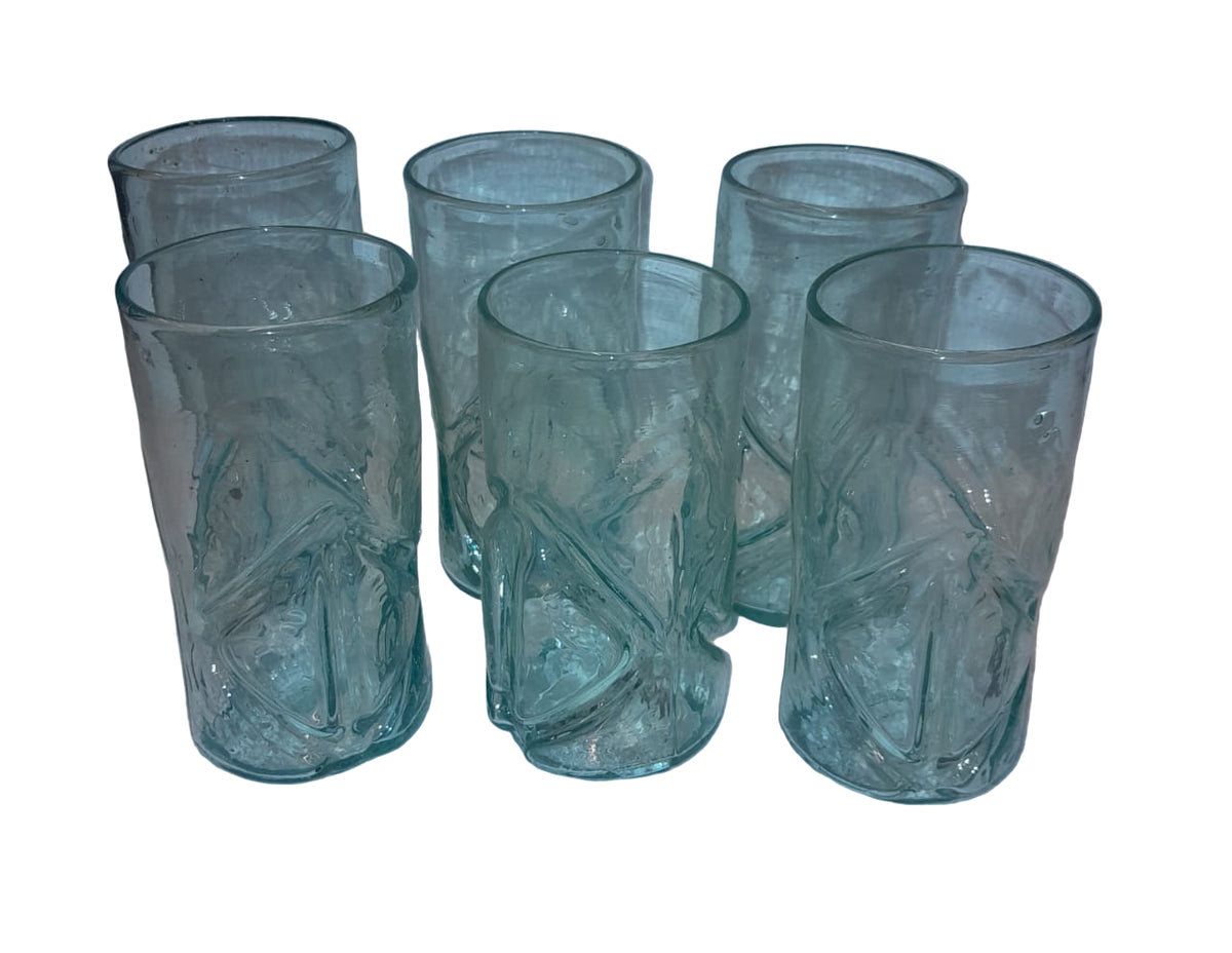 Hand Blown Glass Plain (6pcs)