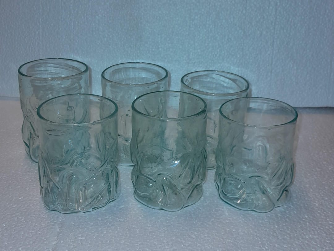 Hand Blown Glass Plain (6pcs)