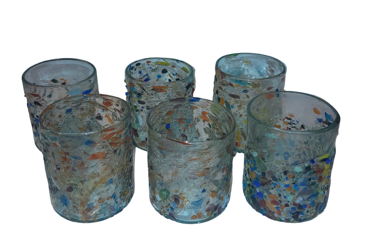 Hand Blown Glass Confetti (6pcs)
