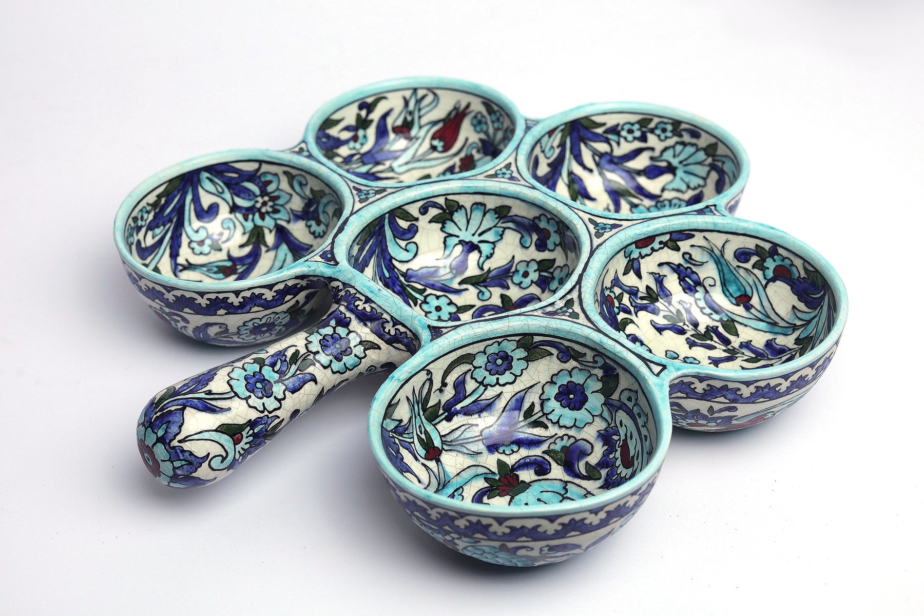 Breakfast Set Six Bowls in One Handmade Qishani