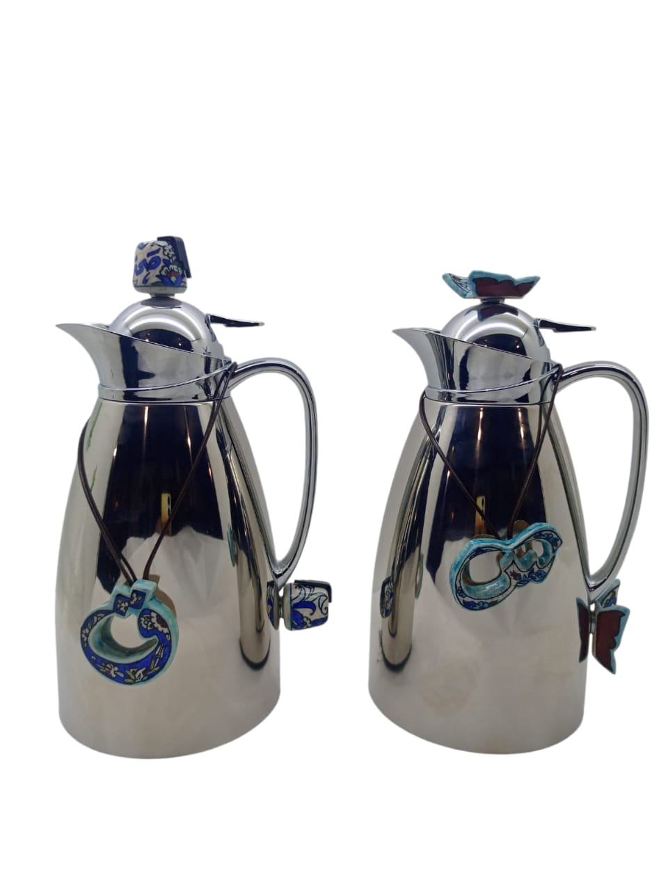 Set 2 Thermos Stainless Steel (1 Liter) with Qishani