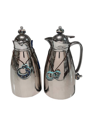 Set 2 Thermos Stainless Steel (1 Liter) with Qishani
