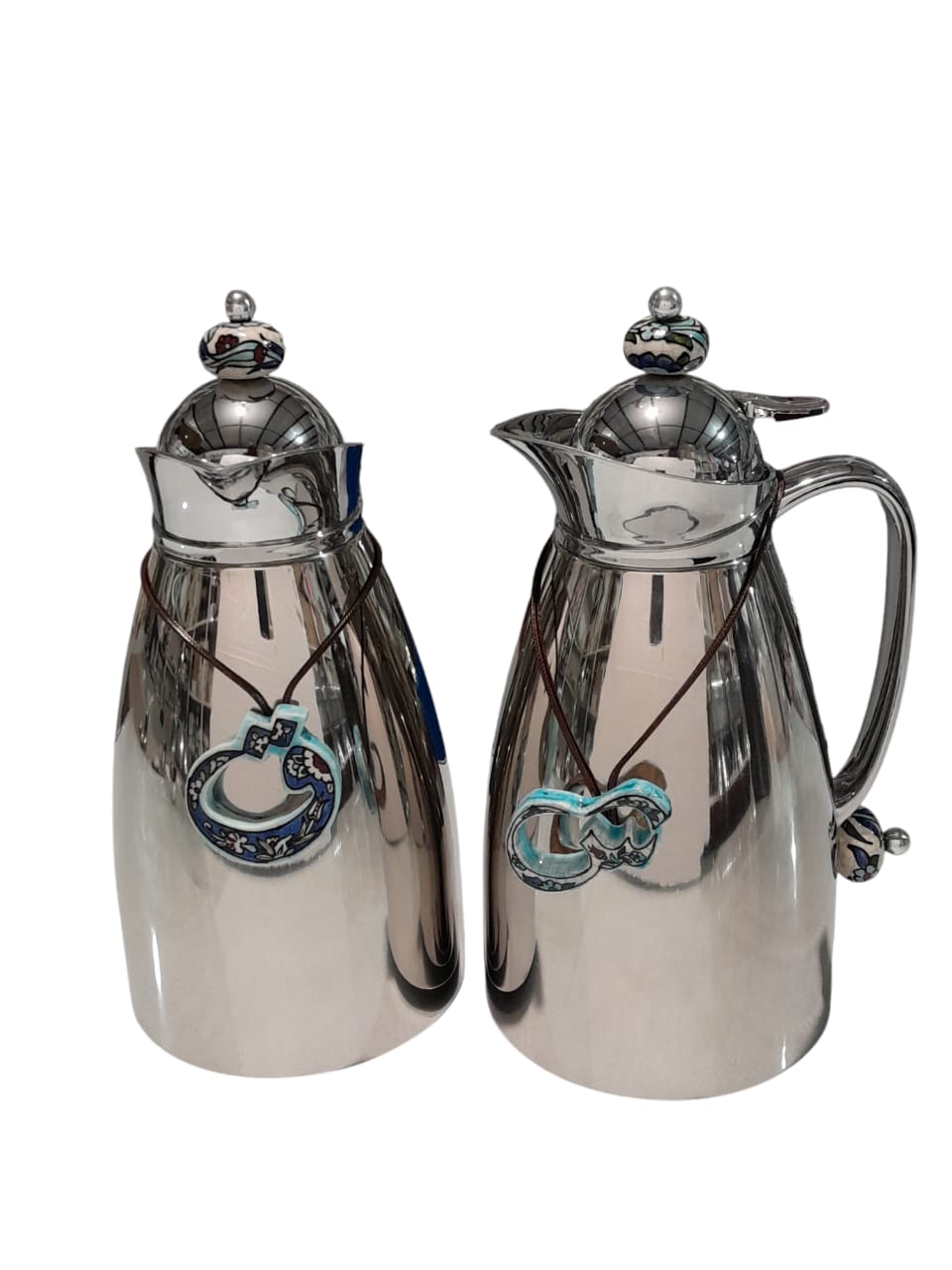 Set 2 Thermos Stainless Steel (1 Liter) with Qishani
