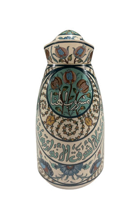 Thermos White Hand Painted Calligraphy (1Liters)/PCS