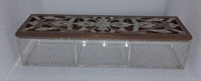 Box Rectangular Plexi with Inlay Seashell Mother of Pearl