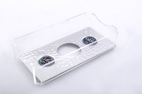 Tissue Box Plexi with Cover Hand Hammered with Qishani (D24.5W12.5H5cm)