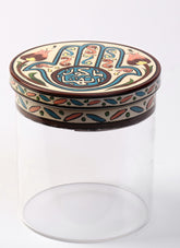 Box Glass with Hand Painted Cover(D10cm)