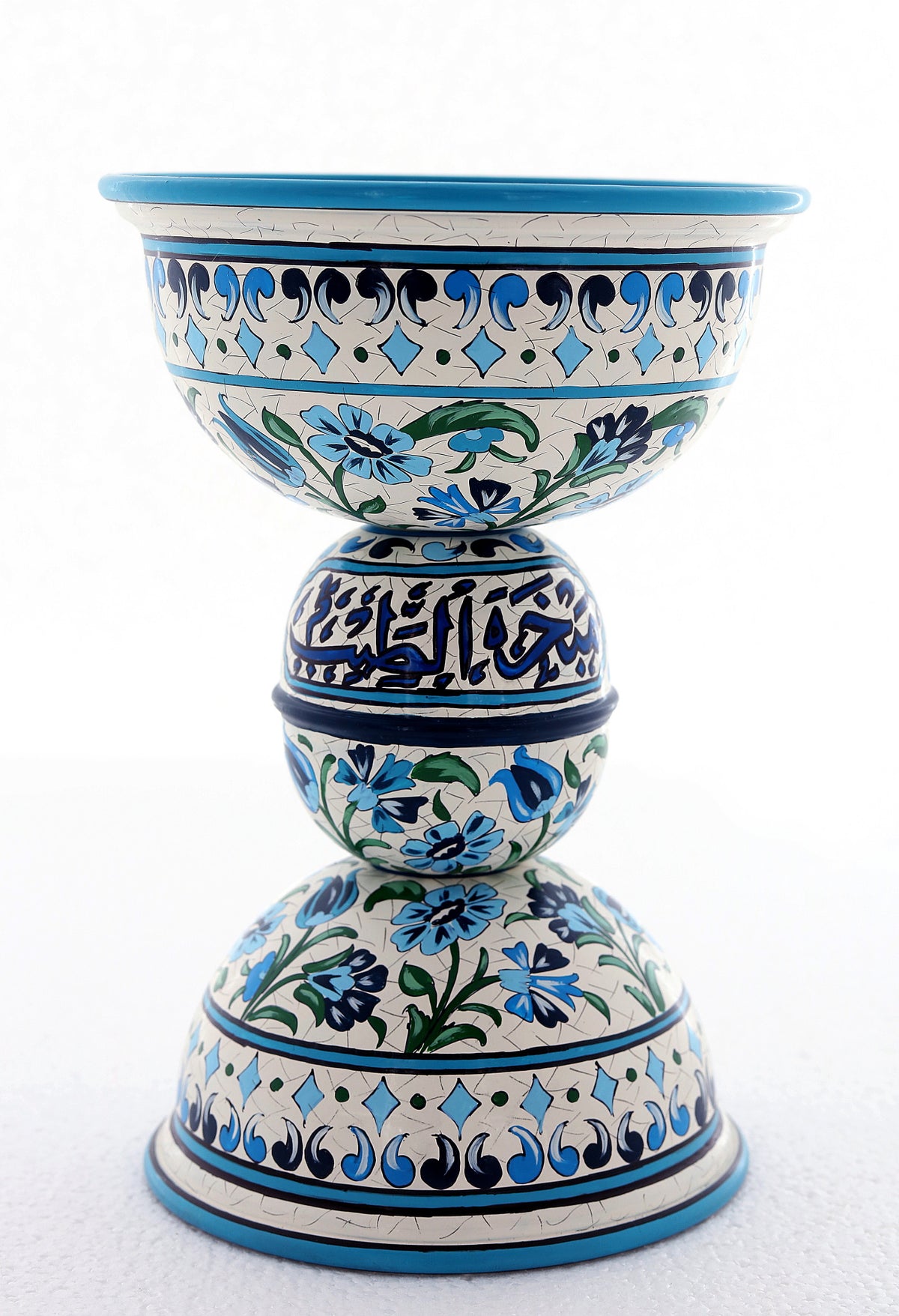 Mabkhara Aluminum Hand Painted Calligraphy (D15H22cm)