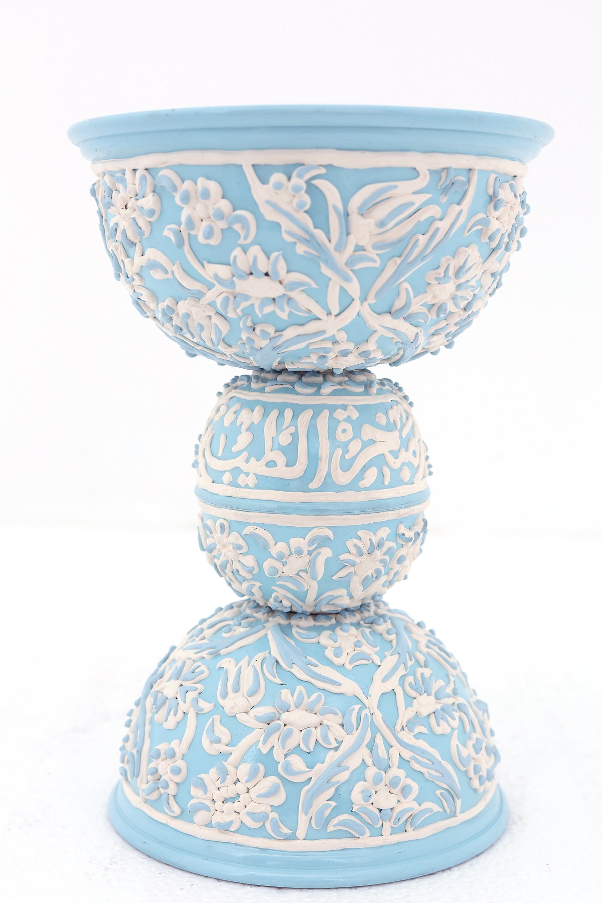 Mabkhara Aluminum Blue Enamels (D15H22cm)