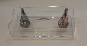 Tissue Box Plexi with 2 Birds Qishani (D24W12H5cm)