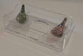 Tissue Box Plexi with 2 Birds Qishani (D24W12H5cm)