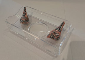 Tissue Box Plexi with 2 Birds Qishani (D24W12H5cm)