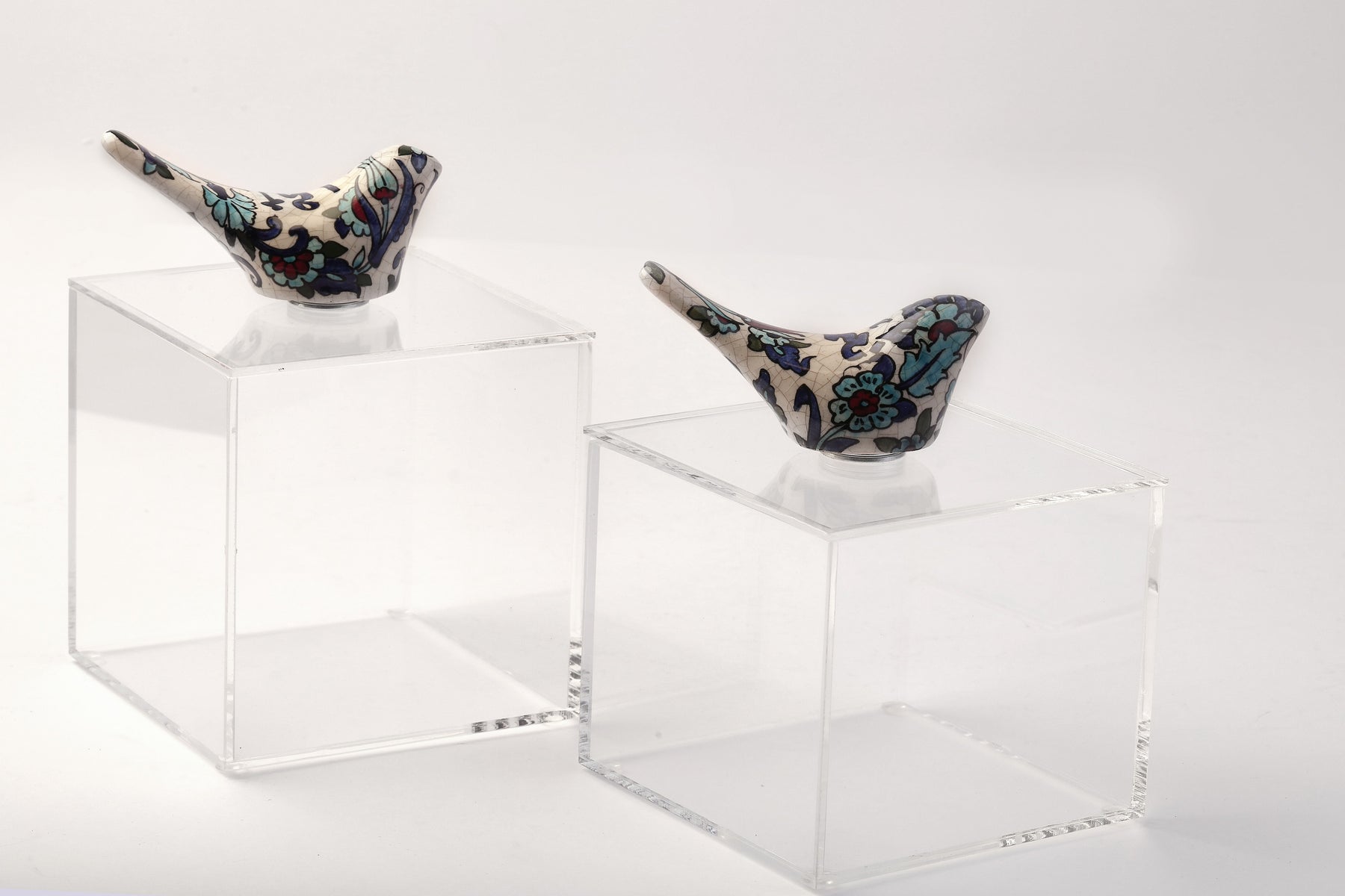 Set 2 Boxes Plexi with Bird Qishani