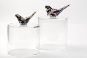 Set 2 Boxes Plexi with Bird Qishani