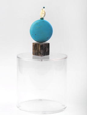 Box Round/Square Plexi with Semi Precious Stones