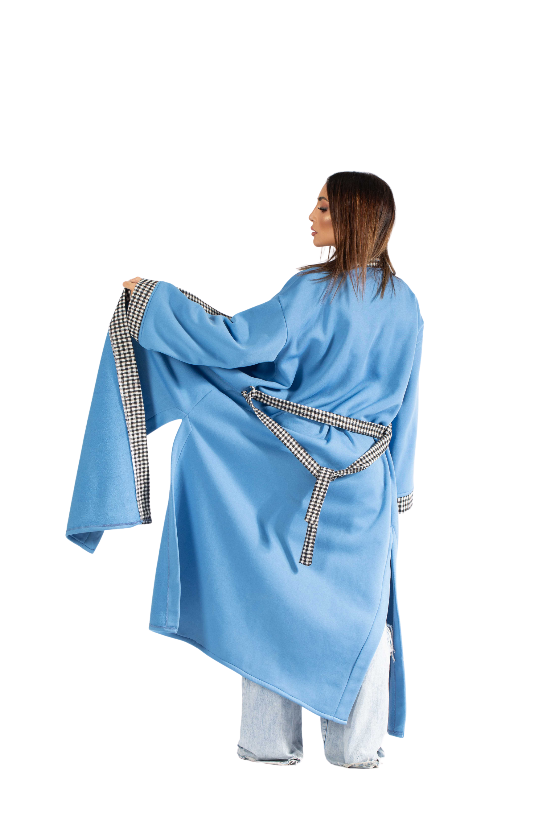 kimono fleece long
