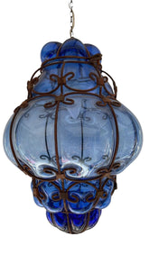 Lamp Hand Blown Glass With Metal (25*35cm)