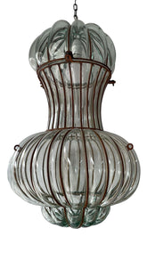 Lamp Hand Blown Glass With Metal (51*35cm)