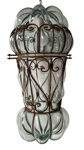 Lamp Hand Blown Glass With Metal (33*61cm)