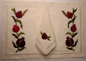 Placemat with Napkins Polycotton Embroidered- Category 1