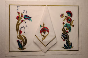 Placemat with Napkins Polycotton Embroidered- Category 1