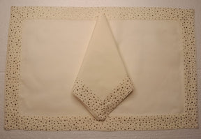 Placemat with Napkins Polycotton Embroidered-Category 4