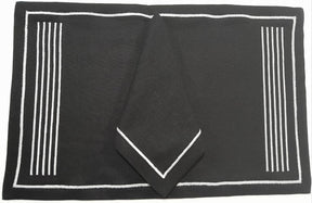Placemat with Napkins Polycotton Embroidered-Category 1