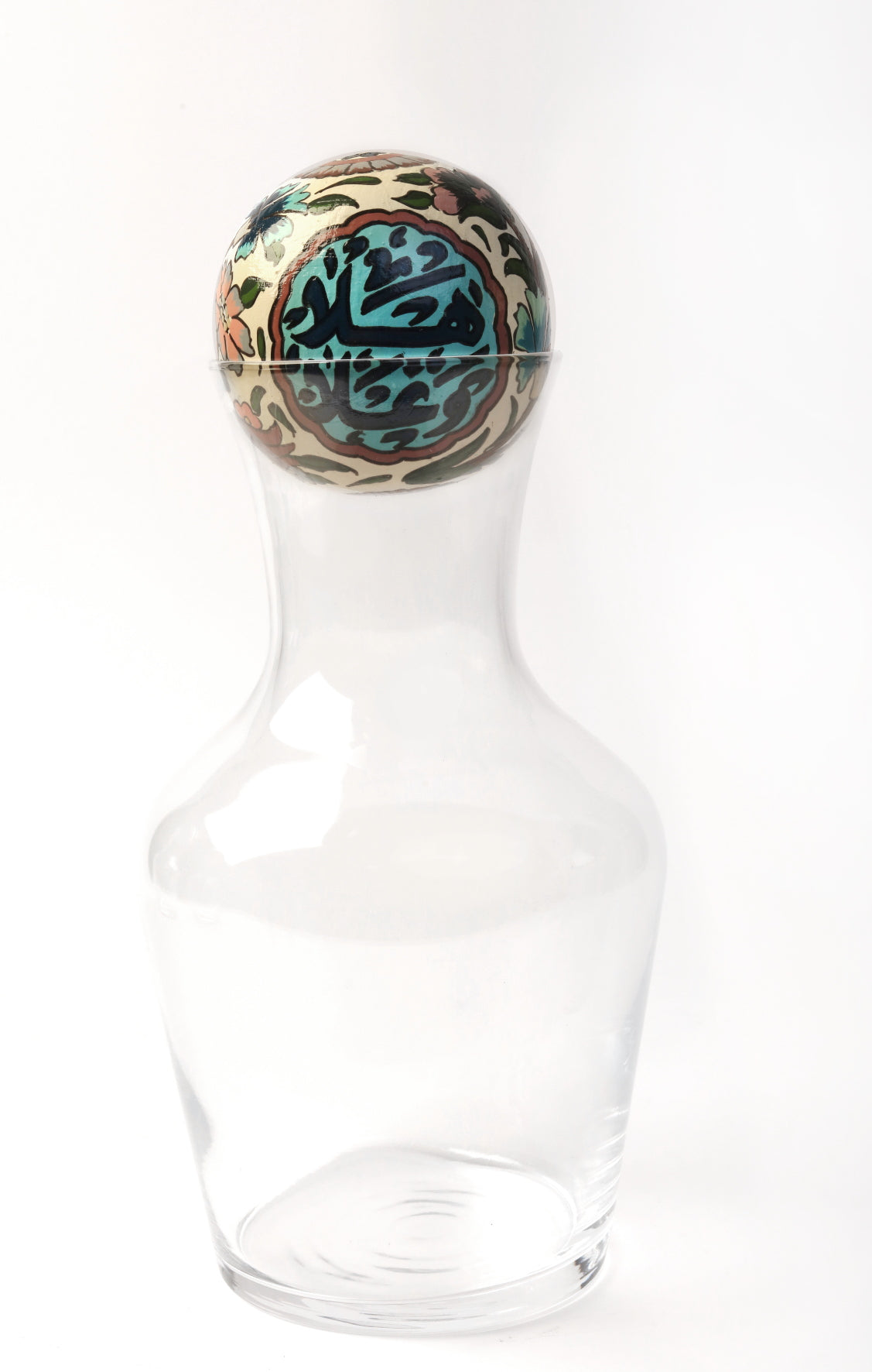Caraffe Handmade Glass with Hand Painted Ball (1 Liters)