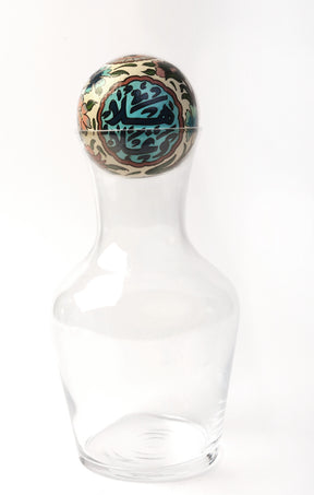 Caraffe Handmade Glass with Hand Painted Ball (1 Liters)